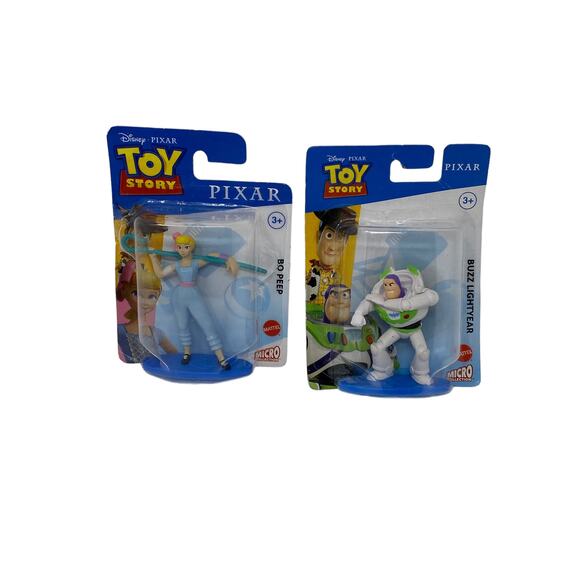 Disney Pixar Toy Story Buzz Lightyear Bo Peep Lot Of 2 Figurines Cake Toppers - Picture 2 of 6